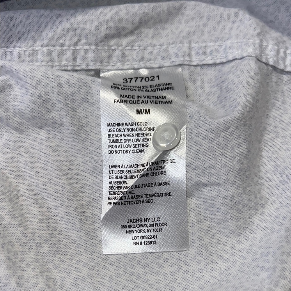 NWOT - JACHS New York Blue Casual Button Down Shirt Classic Design - Picture 6 of 7
